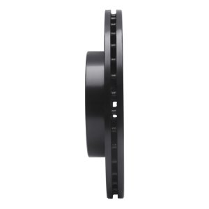 Honda Civic Brake Rotor (1) - Front Right - R1 Concepts - Drilled & Slotted - Black - `90-`00